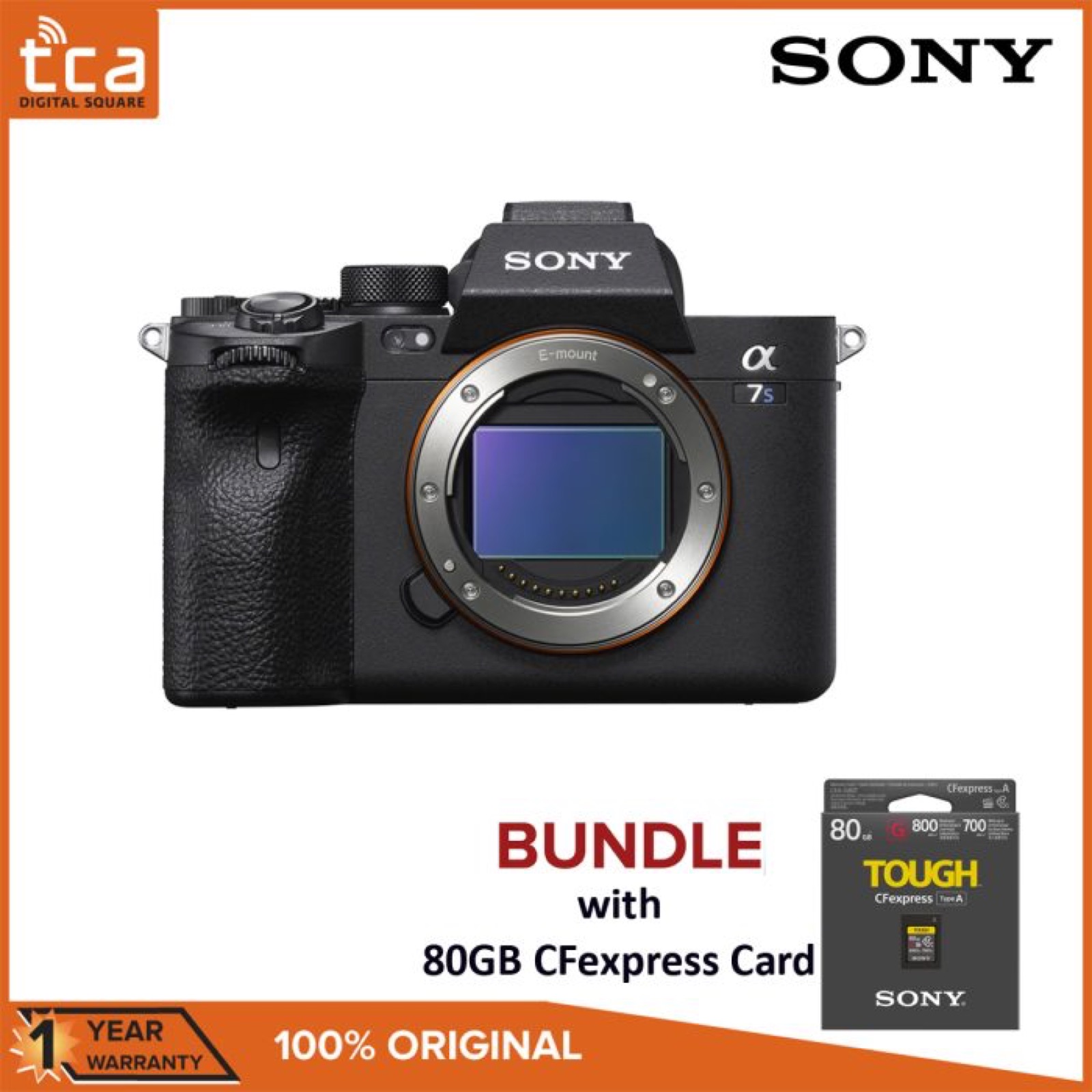 Sony α7S III mirrorless camera body only front view